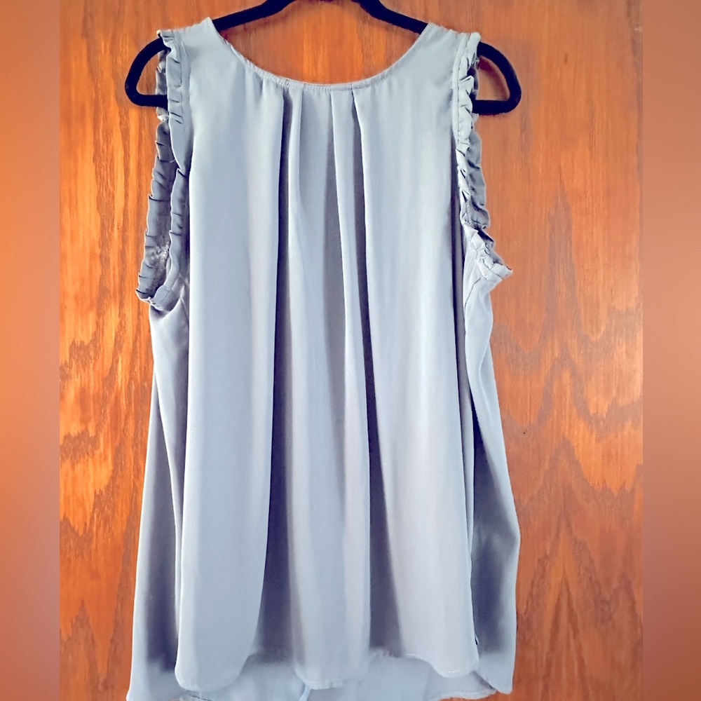 Torrid size 2 slate blue sleeved blouse